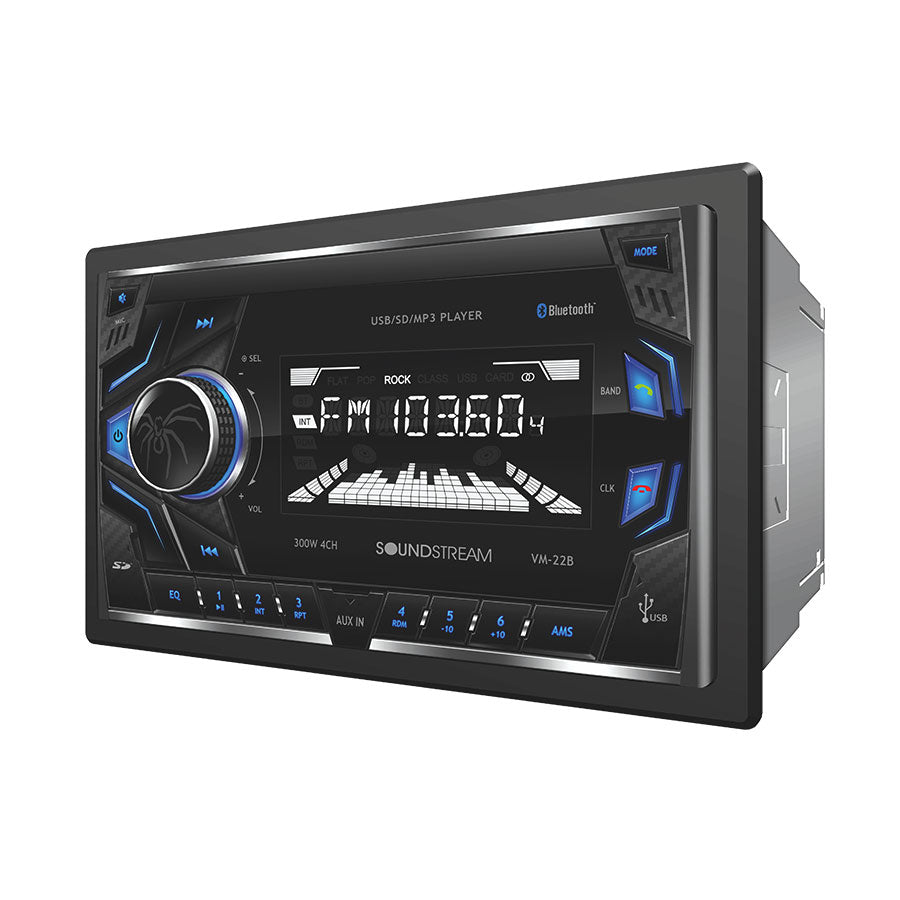 Soundstream VM-22B Double Din Bluetooth  Media Am/fm Receiver Sd/usb