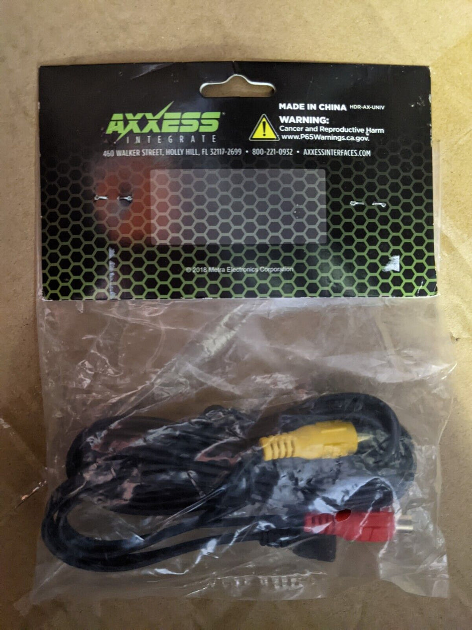 AXXESS AIP-35AV6 6" AV TO 3.5MM CABLE AUDIO/VISUAL SOURCE FOR CAR RECEIVER