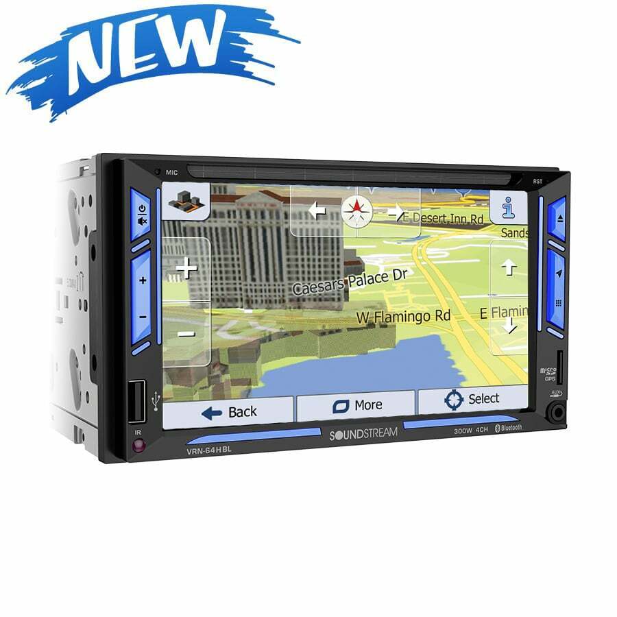 SOUNDSTREAM VRN-64HBL 2 DIN CD/DVD GPS PLAYER 6.2" BLUETOOTH ANDROID PHONE LINK