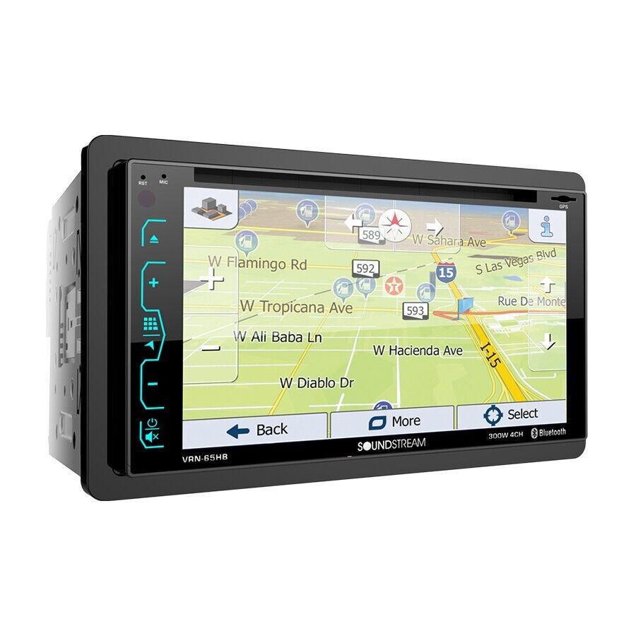 SOUNDSTREAM VRN-65HB DVD/CD/MP3 PLAYER 6.2” TOUCHSCREEN GPS NAVIGATION BLUETOOTH