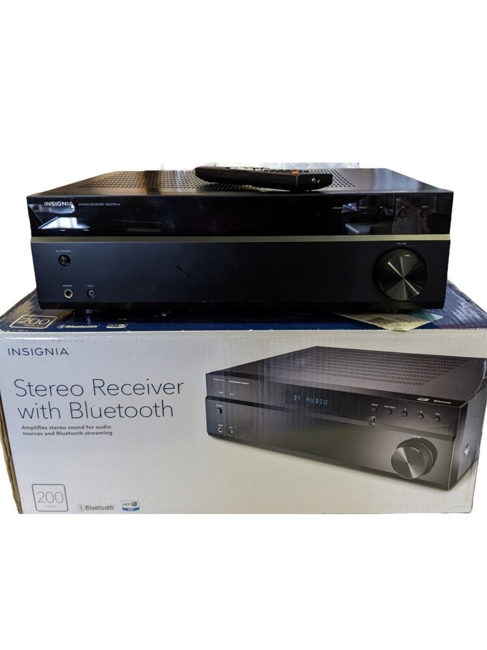 INSIGNIA NS-STR514 200W STEREO RECEIVER WITH BLUETOOTH NEW OPEN BOX