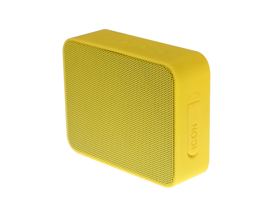 SOUNDSTREAM ICON SMALL MIGHTY LOUD BLUETOOTH SPEAKER-YELLOW, FASHIONABLE SPEAKER
