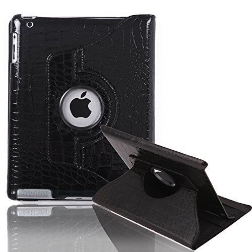 HDE ROTATING IPAD CASE MAGNETIC FOLDING LEATHER COVER FOLIO FLIP STAND FOR APPLE