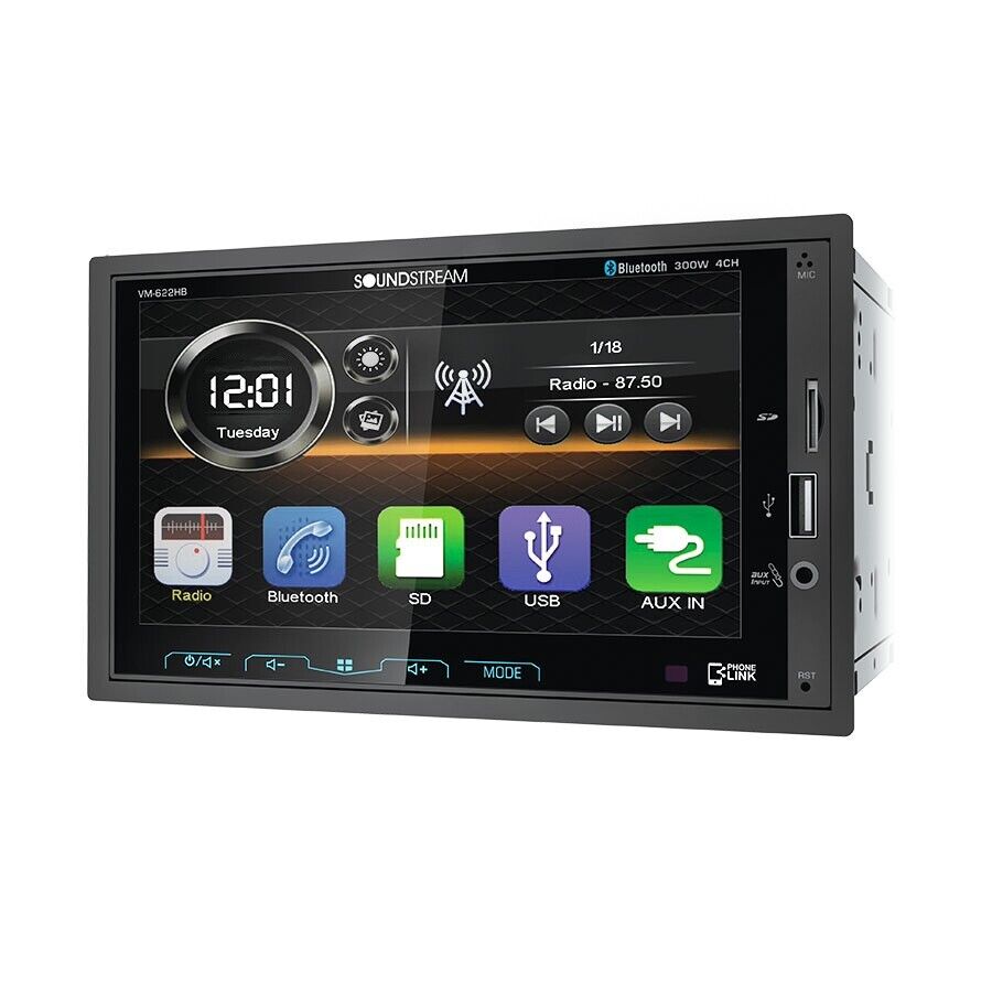 SOUNDSTREAM VM-622HB 2DIN 6.2" TOUCH LCD, BLUETOOTH STEREO, ANDROID PHONELINK