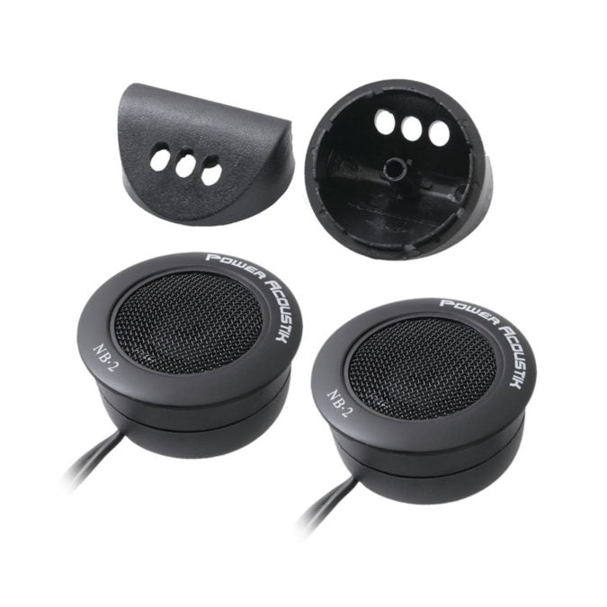 POWER ACOUSTIK NB-2 200W Max 1" 3-Way Mount 4-Ohm Stereo Car Audio Dome Tweeters